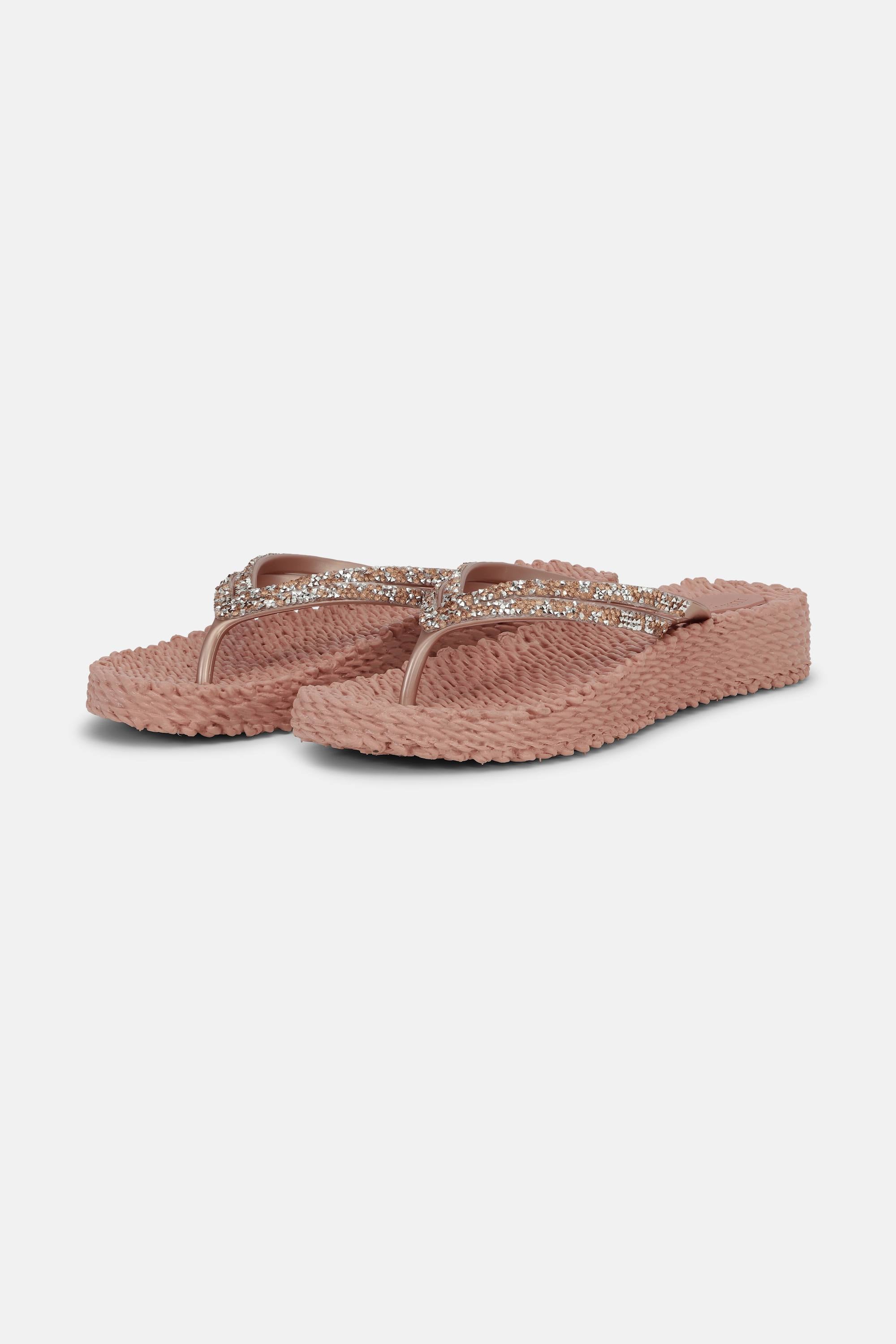Platform Flip-flops Glittersten - Misty Rose